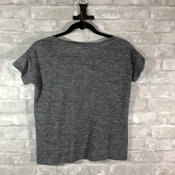 Pins & Needles Gray Crop Top w/ Lace Collar Detail - Picture 5 of 5